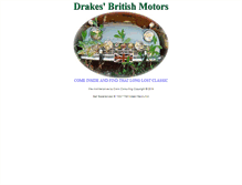 Tablet Screenshot of drakesbritishmotors.com